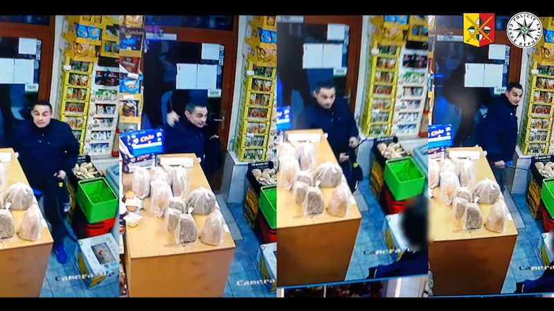Zloděj mlátil obuškem muže v pražském obchodě, zachytila ho kamera